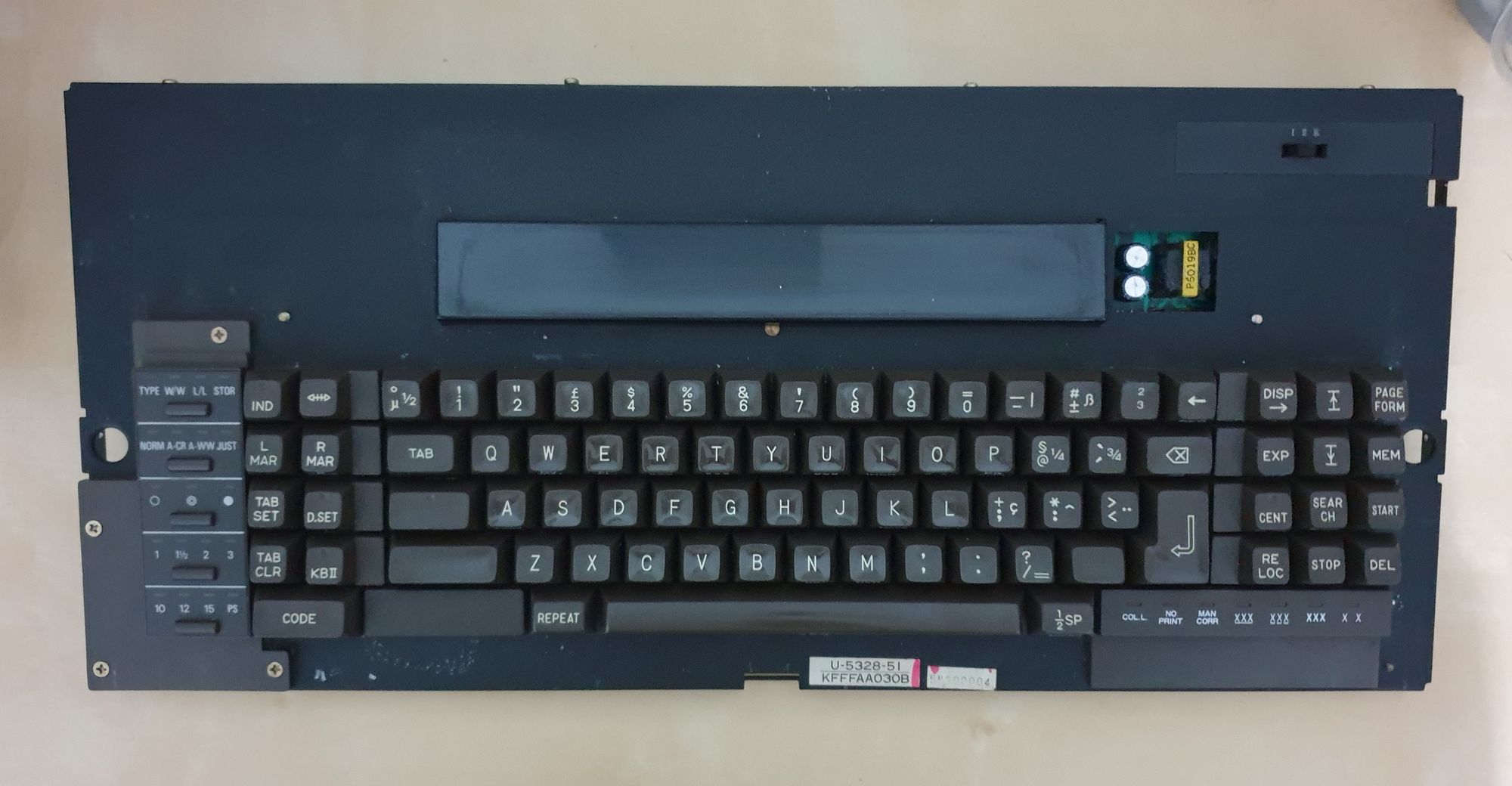 Sharp ZX-510 Keyboard Module (Alps SKFF)